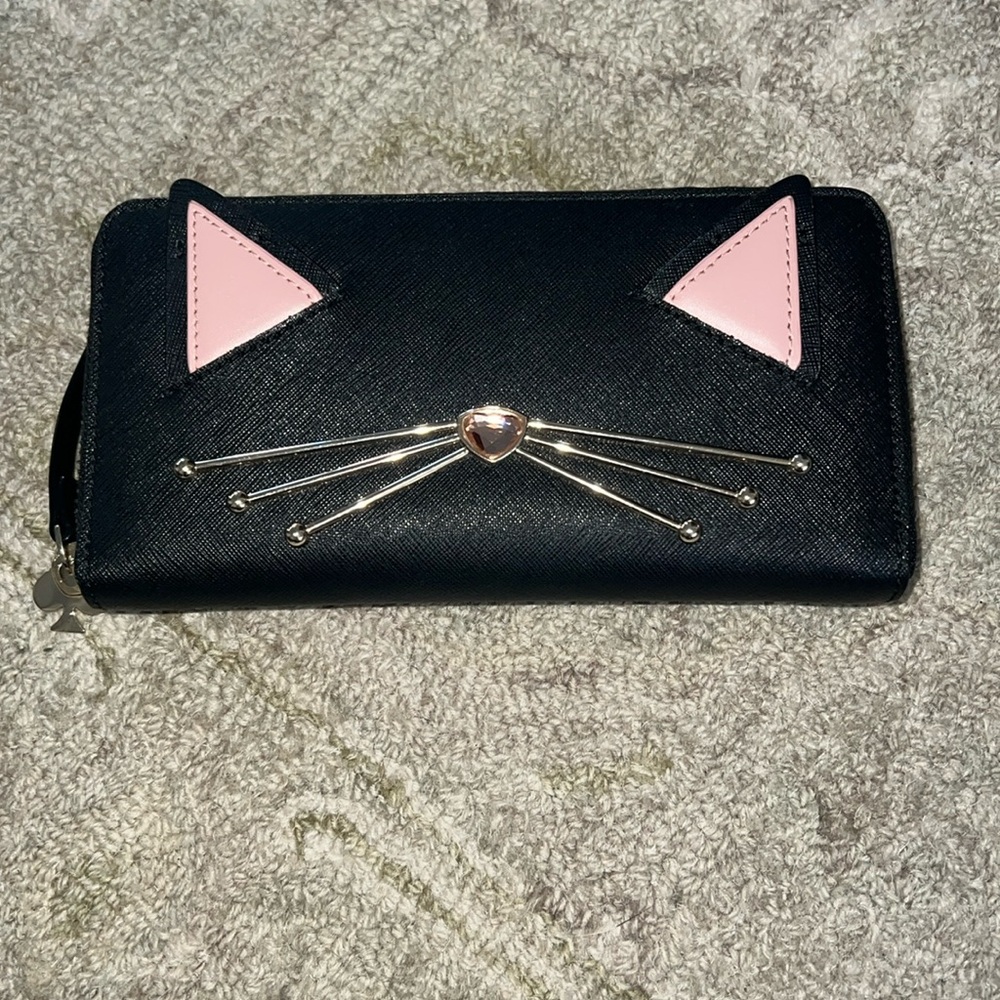 Kate spade cat wallet